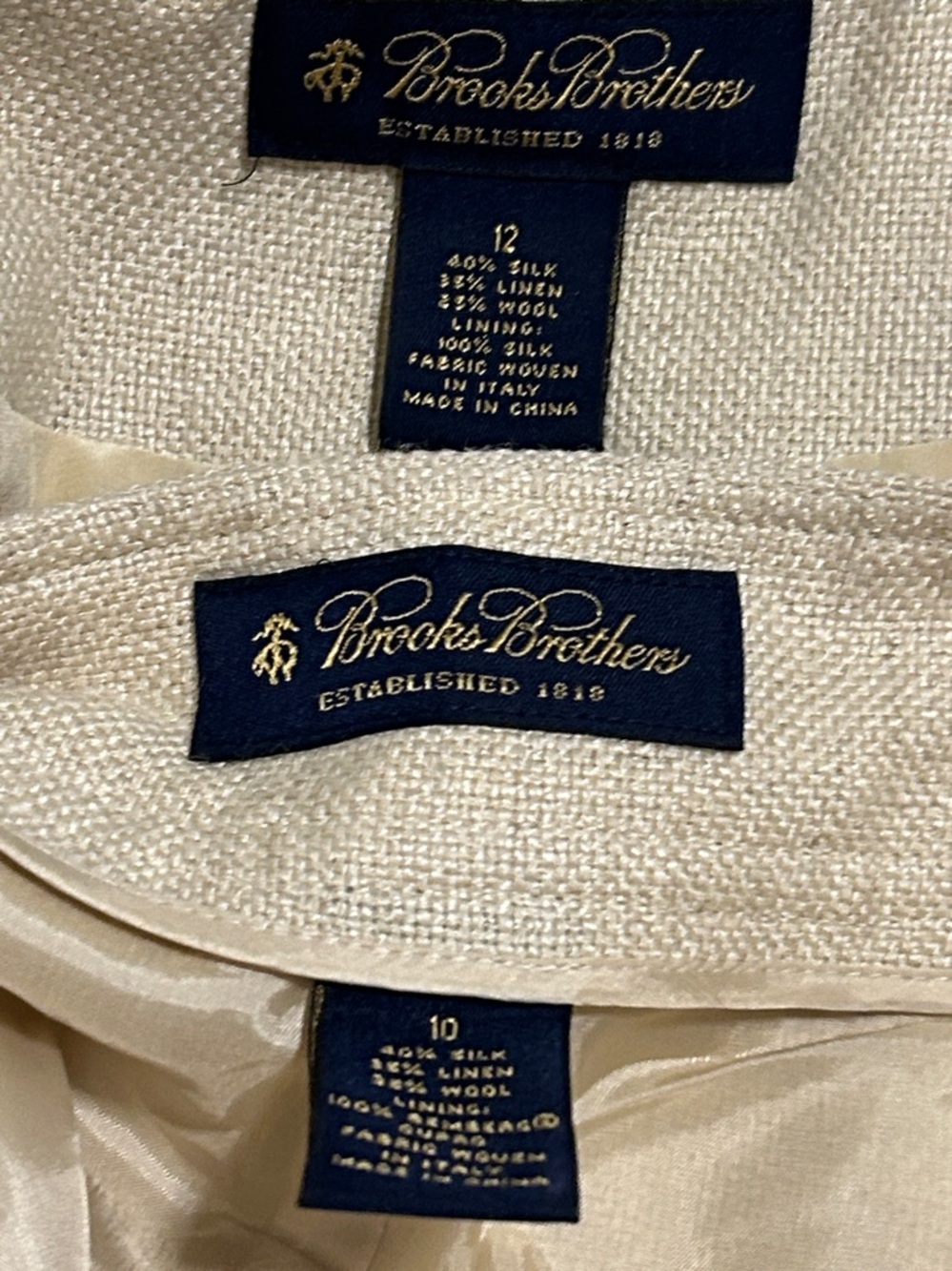 Vintage Brooks Brothers 2-Piece Double Breasted Top with Pencil Skirt |SZ 10/12 - Picture 13 of 14